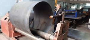 endüstriyel sac silindir büküm çalışması